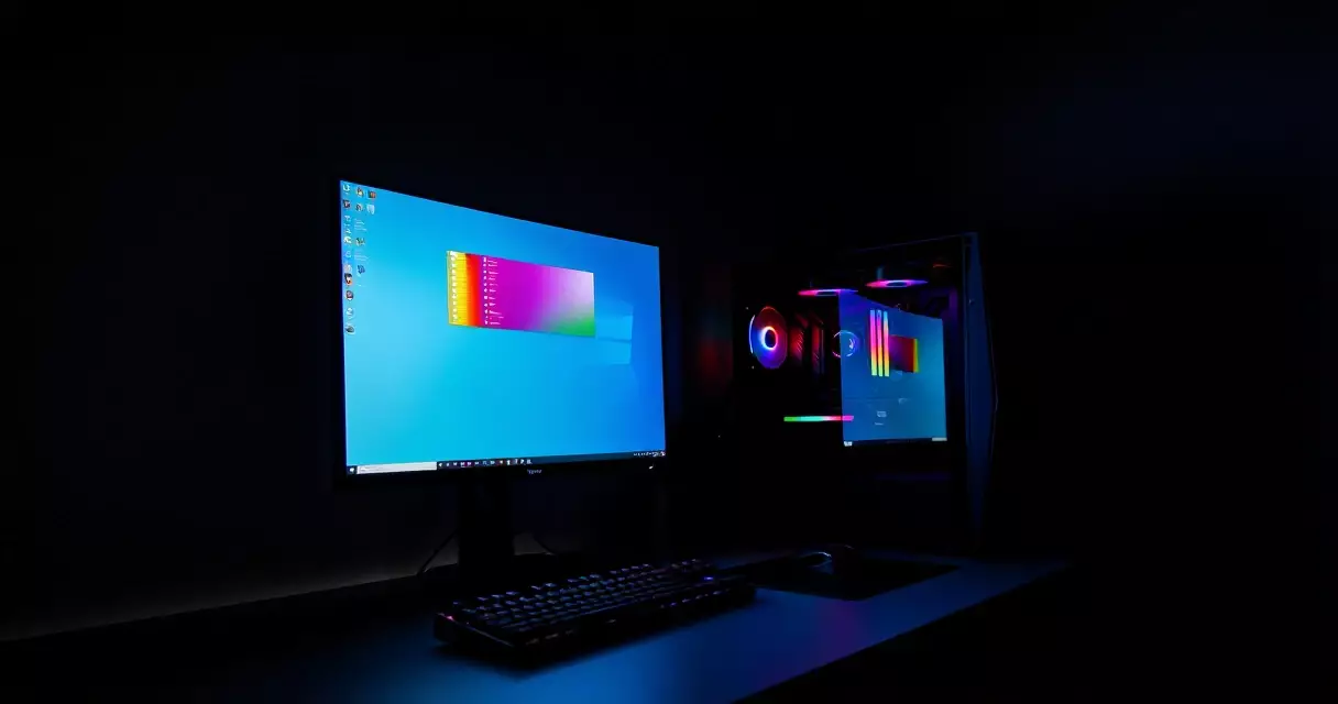 Gaming PC displaying the Steam free-to-play library on a widescreen monitor