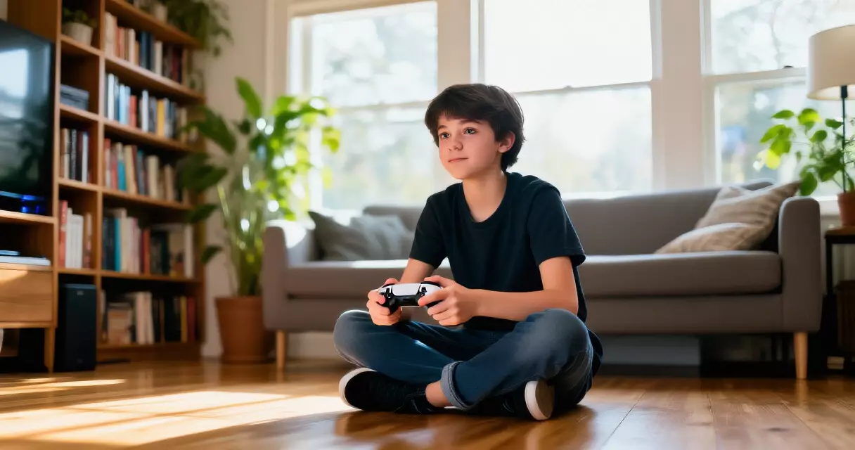 Player holding PS5 controller ready to play a new free-to-play game at launch